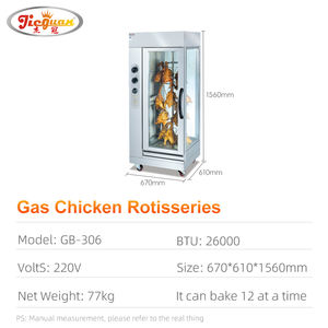 Máquina vertical <span class=keywords><strong>de</strong></span> asadores <span class=keywords><strong>de</strong></span> parrilla <span class=keywords><strong>de</strong></span> <span class=keywords><strong>horno</strong></span> <span class=keywords><strong>de</strong></span> <span class=keywords><strong>pollo</strong></span> LPG a gas para 12 <span class=keywords><strong>piezas</strong></span> <span class=keywords><strong>de</strong></span> <span class=keywords><strong>pollo</strong></span> - Product Image 6