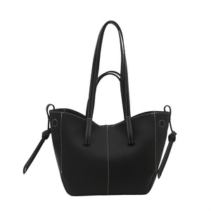 <span class=keywords><strong>Sac</strong></span> fourre-tout style français 2026, motif litchi, grande capacité, <span class=keywords><strong>sac</strong></span> à bandoulière pour trajets quotidiens avec doublure en PU - Product Image 3