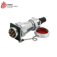 Conector y Enchufe de Aviación Impermeable Weipu WY28-3-4-7-9-10-12-16-19-20-24-26 Núcleos TI