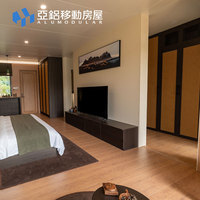 Villa Turística Prefabricada con Estructura de Acero, Exteriores de Aluminio, Hoteles, Resorts, Alojamiento Turístico, Llave en Mano, Completamente Amueblada