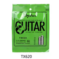 Grosir Orphee senar gitar akustik TX620 TX630 TX640 baja karbon heksagonal & perunggu