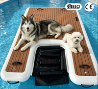Nouvelle rampe gonflable portable pour animaux de compagnie, idéale pour chiens de petite taille et chiens obèses, pour accéder à bateaux, piscines et lacs.