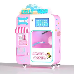 New Design Automatic Cotton Floss Candy Machine Cotton Candy Vending Machine