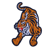 Patch brodé Tigre Féroce, Applique Animale thermocollante ou à coudre pour Veste, Sweat à Capuche, Vêtements, Style Motard, Personnalisé, Vente en Gros