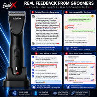 LILIPRO EagleX - Cortadora de Pelo Recargable para Mascotas A5, Cortadora Eléctrica Silenciosa para Perros, Máquina de Corte Inalámbrica, Kit de Productos para el Cuidado de Caballos