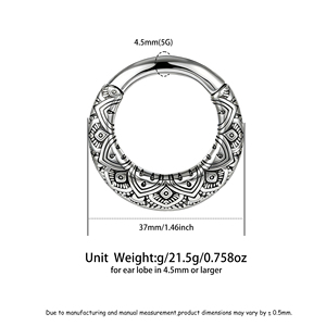 Evorte Restore - Nuovi Piercing Magnetici in Acciaio <span class=keywords><strong>Inox</strong></span> 316L per Orecchie, Espansori e Plug Rotondi - Product Image 6