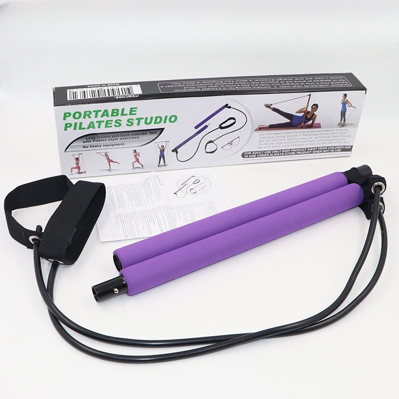 Pilates stick-púrpura (color en caja)