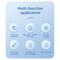Cerradura Inteligente Mortise Ttlock con App, Opción de Almacenamiento de Datos en la Nube, Alta Seguridad para Puertas Corredizas de Madera, Vidrio y Aluminio