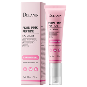 Crème pour les yeux anti-âge <span class=keywords><strong>coréenne</strong></span> à la niacinamide OEM, collagène soluble, acétate de tocophérol, PDRN de saumon, peptide rose, tube - Product Image 4