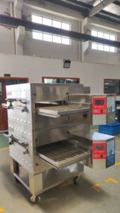 Four à <span class=keywords><strong>pizza</strong></span> électrique commercial à deux zones de température, grande production, four à <span class=keywords><strong>pizza</strong></span> à bande transporteuse - Product Image 4