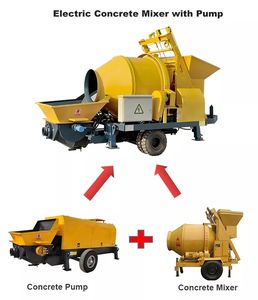 Harga <span class=keywords><strong>Mixer</strong></span> Beton Portabel Diesel Hidrolik 10-20M3/Jam dengan Pompa di India - Product Image 2