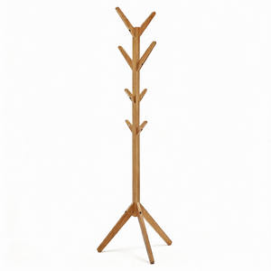 <span class=keywords><strong>Perchero</strong></span> <span class=keywords><strong>de</strong></span> Bambú con 8 Ganchos para Abrigos y Sombreros, Estante <span class=keywords><strong>de</strong></span> Almacenamiento, <span class=keywords><strong>Perchero</strong></span> <span class=keywords><strong>de</strong></span> Madera - Product Image 1