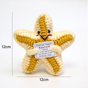 Mới Đến Sáng Tạo Handmade Crochet Đồ Chơi Cảm Xúc Hỗ Trợ Gấu Trúc Bé Sang Trọng Tốt Nghiệp Búp Bê Dệt Kim Đồ Chơi - Product Image 4