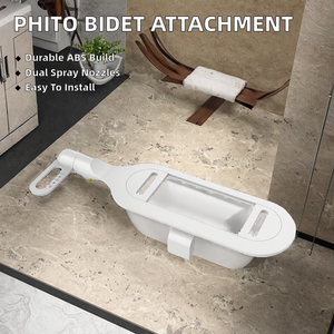 Pito nozel ganda Bidet Toilet desain Modern ABS bahan mudah mencuci <span class=keywords><strong>Vagina</strong></span> untuk kamar mandi Modern Bidet air dingin - Product Image 2