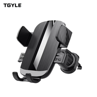 Support de téléphone portable rotatif antidérapant pour voiture, fixation à clip ABS, portable, qualité supérieure, pour grille d'aération de climatiseur, rotation à 360 degrés