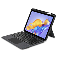 Clavier sans fil détachable BT5.2 en cuir PU pour iPad 11e génération A16 10,9 pouces avec chargement Type-C et portée de 5 m