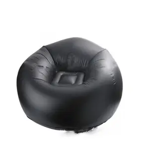 PVC Inflatable Black Bean Bag Sofa Kursi untuk Anak Malas