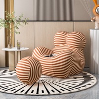 Fauteuil de détente design de luxe nordique, canapé individuel pour salon et balcon
