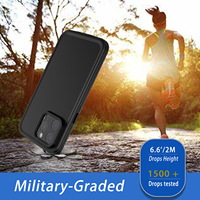 Coque de téléphone anti-eau IP68 pour iPhone 14 15 15 16 17 Pro Max couverture arrière complète avec matériau PC de capacité étanche de 15m