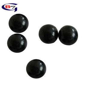 Bola Karet Silikon Hitam Bola Karet Bulat Cetak Kustom - Product Image 1