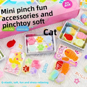 Mini jouet sensoriel artisanal à presser en forme de patte de chat, kit DIY créatif en mousse et balle en plastique pour filles et enfants - Product Image 2