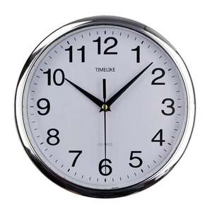 Promotion 12 pouces moderne classique Quartz horloge murale simple face <span class=keywords><strong>numérique</strong></span> personnalisé cadre noir <span class=keywords><strong>cadran</strong></span> blanc conception silencieuse pour la maison - Product Image 1