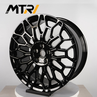 Jante en alliage MTRI Vector Grid Track Performance 20x9.5 Noir brillant avec motif nid d'abeille