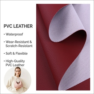 Cuero Sintético de PVC Impermeable Disponible en FCL y LCL para Muebles, Bolsos y Carteras - Product Image 1