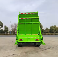 Mini camion à bras oscillant 4x2, camion à benne basculante 6CBM, véhicule léger de collecte des déchets