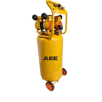 Compresseur d'air industriel 8 bars 100L 120L avec moteur en cuivre 3HP sans huile, pompe à peinture 2850 tr/min