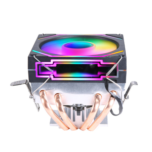 QiuzAim, venta al por mayor, Enfriador de <span class=keywords><strong>CPU</strong></span> AM4, ventilador RGB de 90mm con tecnología de 4 tubos de calor, refrigeración avanzada para computadora de escritorio 1151 8th Gen I5 - Product Image 3