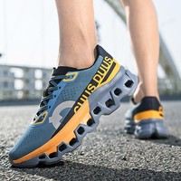 Nouvelles Baskets de Course Légères et Résistantes pour Hommes, Modèle 2026, en Maille Respirante Unie avec Logo Original, à Lacets, Printemps-Automne