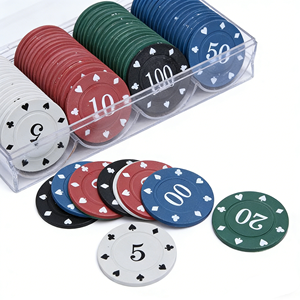 Juego de Fichas de Póker PS Impresas Personalizadas, Fichas de Juego de Grado Profesional para Torneos y Eventos de Texas Hold'em - Product Image 3
