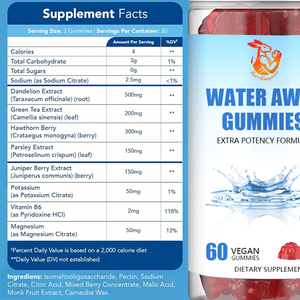 Suplemento Herbal Water Away OEM para la Retención de Agua y Apoyo Inmunológico, Gomitas Water Away para Mujeres y Hombres - Product Image 6