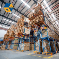 Entrepôt de stockage de rayonnage de palette de poutre en métal résistant étirant 1000kg/2000kg/3000kg par rayonnage industriel de support de palette de couche