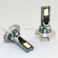 Ampoules LED de feux de jour pour voiture H7 12SMD Blanc 12LED 3030, feux antibrouillard DRL, phares, accessoires