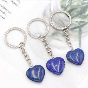Llavero con Colgante de Piedra Natural en Forma de Corazón, Joya para Regalo - Product Image 5