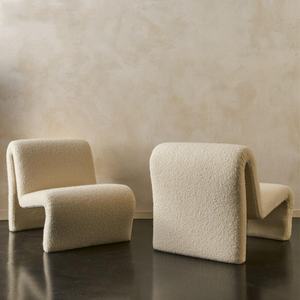 Venta al por mayor de fibra de vidrio Silla de pendiente curva Silla de ocio silla creativa - Product Image 3