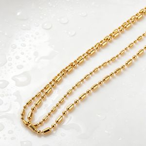 Yunnique-collar minimalista de estilo japonés y coreano con cuentas chapadas en oro de 3mm y 2mm, diseño geométrico para uso diario, para hombres y mujeres - Product Image 4