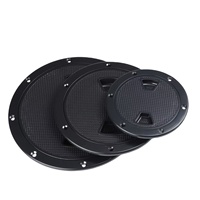 Nouveau couvercle de trappe d'accessoires de plaque d'inspection de pont rond en plastique ABS avec détachable pour bateau Yacht Marine