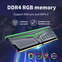 Memoria RAM RGB DDR4 de 8GB para PC de Escritorio para Juegos, Memoria RGB DDR4 de 8GB 16GB 3200mhz