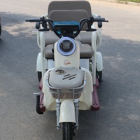 Triciclo Eléctrico Compacto de Larga Duración de Batería, Dimensiones de 140 cm, Motor de 650 W/800 W para Paseos Urbanos Tranquilos