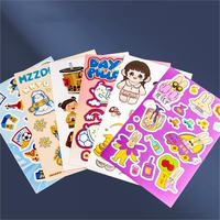 Autocollants en papier adhésif résistant aux UV et imperméables personnalisés avec des personnages de dessins animés mignons pour les projets de bricolage des enfants