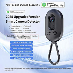 FD03 Gadget de voyage compatible avec Apple Find My, détecteur de caméra <span class=keywords><strong>espion</strong></span>, alarme de poignée de porte pour la sécurité hôtelière - Product Image 2