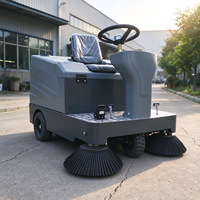 Mesin Penyapu Lantai Ringkas Bertenaga Baterai untuk Garasi
