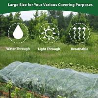 Filet de protection UV anti-insectes pour serres agricoles et jardins, idéal pour les légumes et les arbres