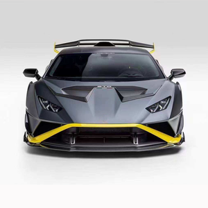 Convient pour <span class=keywords><strong>Lamborghini</strong></span> HURACAN <span class=keywords><strong>STO</strong></span> Upgraded Style Dry Carbon Fiber Body Kit Front Lip Duck Wing Side Skirts - Product Image 3