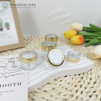 Conteneurs portables vides transparents 3g Pot de crème pour le visage de 5 grammes Pot cosmétique en plastique de voyage Pots pour poudre libre