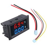 DC 0-100V 10A 50A 100A Multimeter Digital Tampilan Ganda LED Pengukur Tegangan Arus Amperemeter Voltmeter Tester dengan Shunt