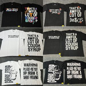 <span class=keywords><strong>T</strong></span>-<span class=keywords><strong>shirt</strong></span> d'é<span class=keywords><strong>t</strong></span>é respirant à col rond en coton premium avec logo personnalisé pour <span class=keywords><strong>homme</strong></span>, imprimé « Awful <span class=keywords><strong>Lot</strong></span> of COUGH SYRUP » - Product Image 2